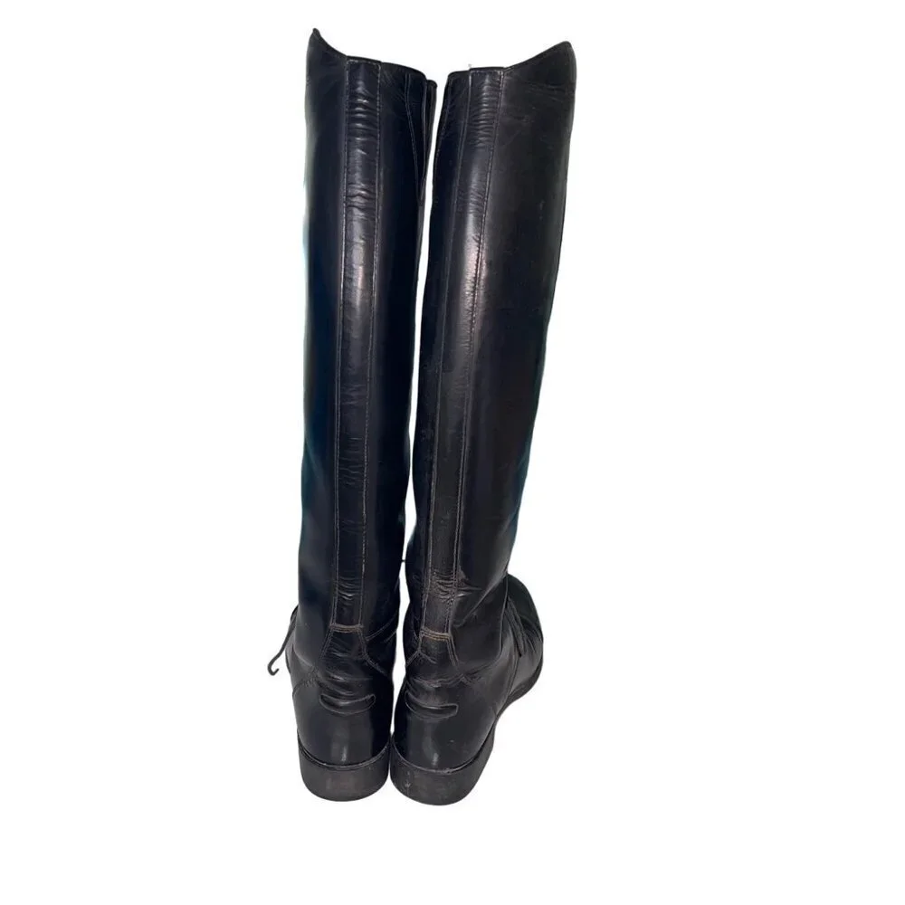 Ariat Black Leather Ankle Boots - Picture 2 of 9